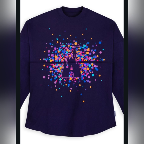 Walt Disney World Cinderella castle Sparkle confetti spirit jersey - Picture 1 of 1